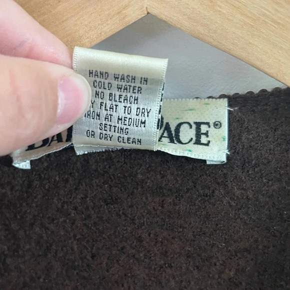 Barrie Pace Wool Brown Embroidered Toggle Button Long Sweater Jacket Small - Picture 7 of 11